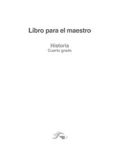 Cover of: Libro para el Maestro. Historia
