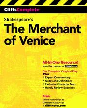 Cover of: CliffsCompleteTM The Merchant of Venice by 