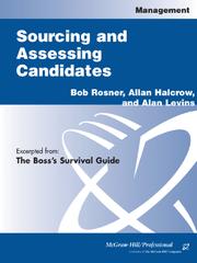 Cover of: Sourcing and Assessing Candidates | 
