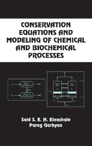 Cover of: Conservation Equations and Modeling of Chemical and Biochemical Processes