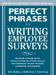 Cover of: Perfect Phrases for Writing Employee Surveys
