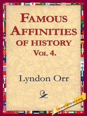 Cover of: Famous Affinities of History, Vol 4 by 