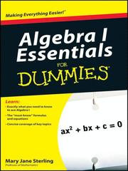 Cover of: Algebra I Essentials For Dummies®