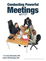 Cover of: Conducting Powerful Meetings eReport