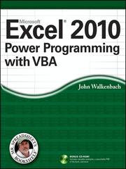 Excel® 2010 Power Programming with VBA by John Walkenbach