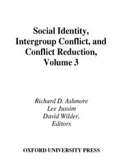 Cover of: Social Identity, Intergroup Conflict, and Conflict Reduction