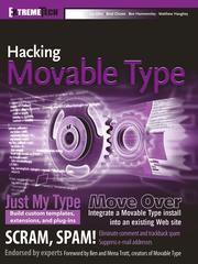 Cover of: Hacking Movable Type