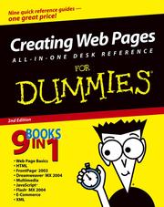 Cover of: Creating Web Pages All-in-One Desk Reference For Dummies