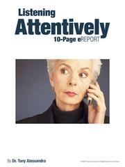 Cover of: Listening Attentively eReport