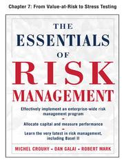 Cover of: From Value at Risk to Stress Testing