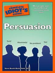 Cover of: The Complete Idiot's Guide to Persuasion