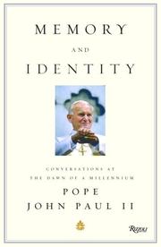 Cover of: Memory and Identity by Pope John Paul II, Pope John Paul II