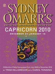 Cover of: Sydney Omarr's Day-By-Day Astrological Guide for the Year 2010 by 