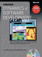 Cover of: Dynamics of Software Development by 