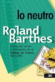 Cover of: Lo neutro