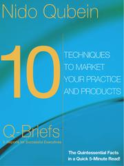 Cover of: 10 Techniques to Market Your Practice and Products