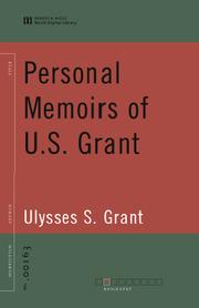 Cover of: Personal Memoirs of U.S. Grant by 