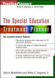 Cover of: The Special Education Treatment Planner