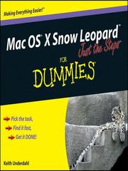 Cover of: Mac OS X Snow Leopard Just the Steps For Dummies by 