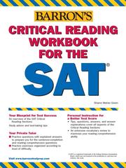 Cover of: Critical Reading Workbook for the New SAT