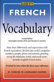 Cover of: French Vocabulary