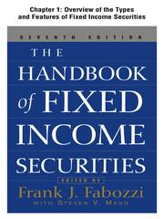 Cover of: Overview of the Types and Features of Fixed Income Securities