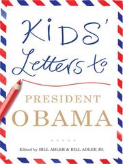 Cover of Kids' Letters to President Obama by Bill Adler