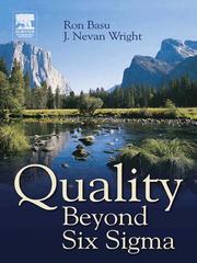 Cover of: Quality Beyond Six Sigma
