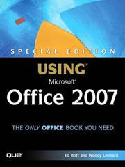Cover of: Special Edition Using Microsoft® Office 2007