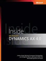 Cover of: Inside Microsoft Dynamics™ AX 4.0 by 