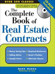 Cover of: The Complete Book of Real Estate Contracts by 