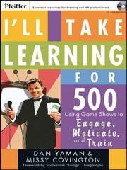 Cover of: I'll Take Learning for 500