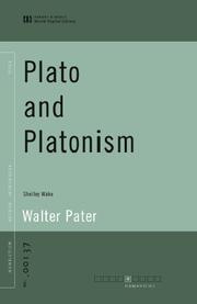 Cover of: Plato and Platonism by Walter Pater