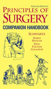 Cover of: Principles of Surgery, Companion Handbook