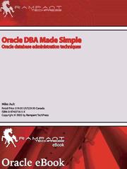 Cover of: Oracle DBA Made Simple