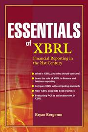 Cover of: Essentials of XBRL by 