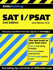 Cover of: CliffsTestPrepTM SAT® I/PSAT