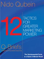 Cover of: 12 Tactics for Greater Marketing Power
