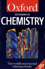Front cover of A Dictionary of Chemistry by Unknown