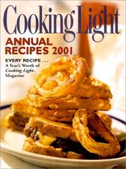 Cover of: Cooking Light Annual Recipes 2001 (Cooking Light Annual Recipes)