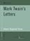 Cover of: Mark Twain's Letters