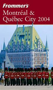 Cover of: Frommer's Montreal & Quebec City 2004
