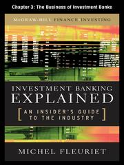 Cover of: The Business of Investment Banks