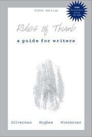 Cover of: Rules of Thumb with 2002 APA Update and Electronic Tutor CD-ROM by Jay Silverman, Elaine Hughes, Diana Roberts Wienbroer