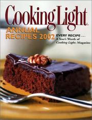 Cover of: Cooking Light Annual Recipes 2002 (Cooking Light Annual Recipes, 2002) by 
