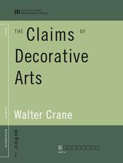 Cover of: The Claims of Decorative Arts by 