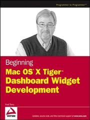 Cover of: Beginning Mac OS® X TigerTM Dashboard Widget Development by 