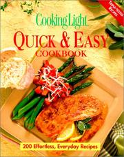 Cover of: Cooking Light Quick & Easy Cookbook by Susan M. McIntosh