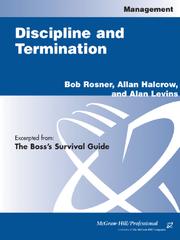 Cover of: Discipline and Termination