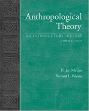 Anthropological theory by R. Jon McGee, Richard L. Warms